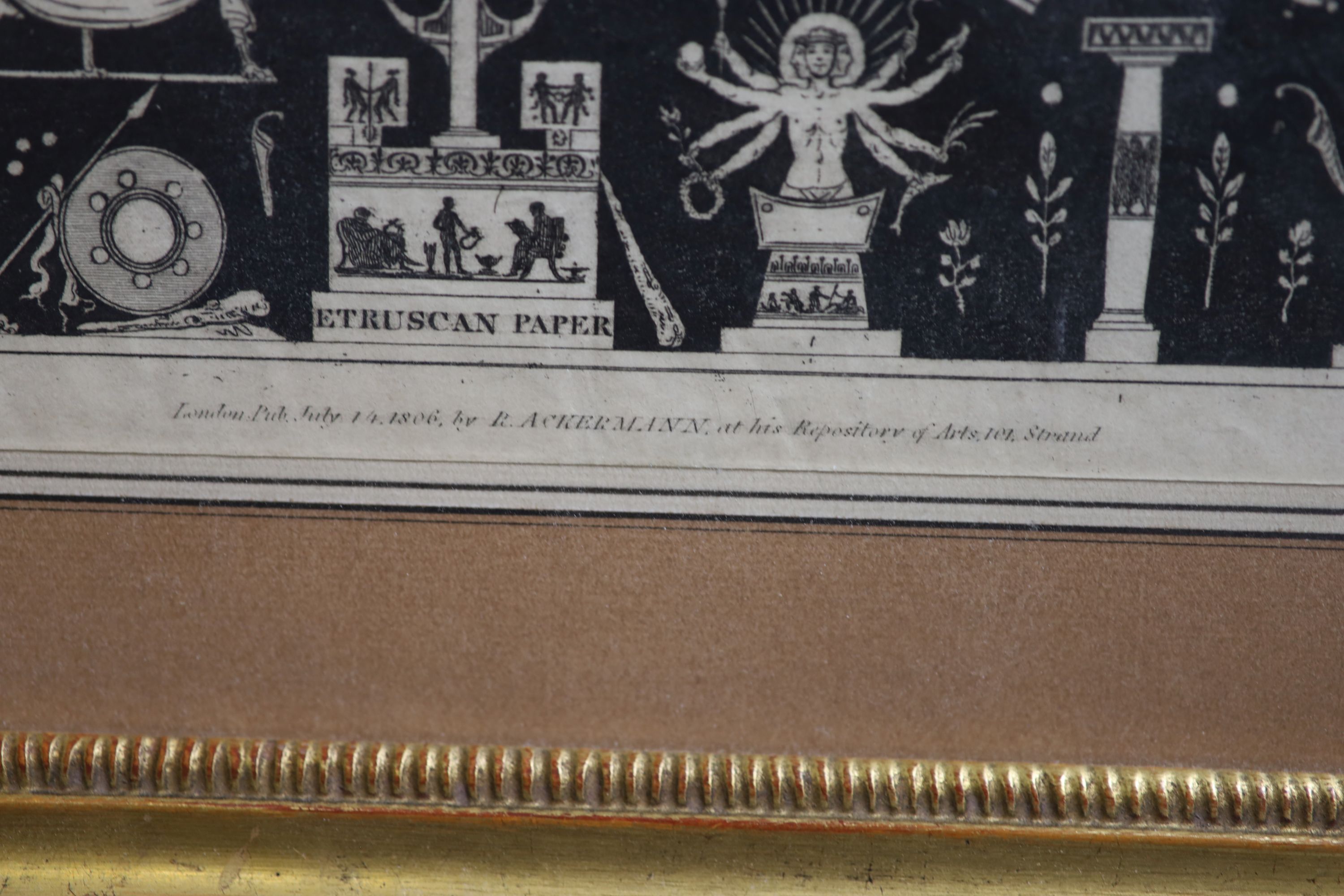 R. Ackermann (1806), 'Etruscan Paper', engraving, overall 34 x 41cm